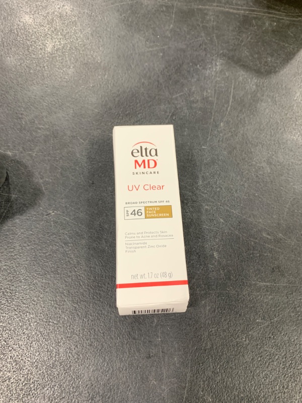 Photo 1 of EltaMD UV Clear Tinted Sunscreen for Face, SPF 46 with Zinc Oxide, Oil-Free, Dermatologist Recommended, For Acne-Prone Sensitive Skin, 1.7 oz