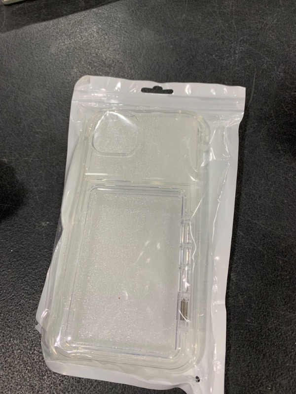 Photo 1 of ACANDYA for iPhone 15 Plus Case Wallet iPhone 14 Plus Case Clear Protective Case Credit Card Holder Heavy Duty Shockproof Anti-Scratch Anti-Yellow Cover for iPhone 14 Plus 15 Plus 6.7 inch Transparent