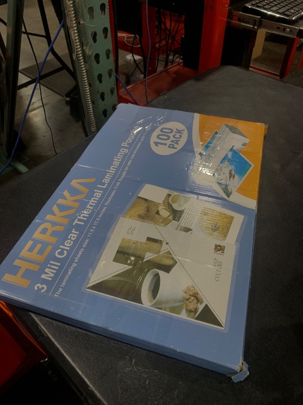 Photo 1 of HERKKA 100 Pack Laminating Sheets, Hold 11 x 17 Inch Sheet, 3 Mil Clear Thermal Laminating Pouches 11.5 x 17.5 Inch Lamination Sheet Paper for Laminator, Round Corner