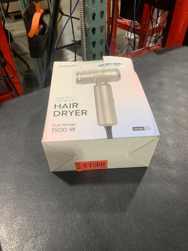 Photo 1 of SUPGALIY Dual Voltage Hair Dryer, High-Speed Ionic Blow Dryer for Fast Drying, Travel Compact Hair Blow Dryer with Magnetic Curly Diffuser for Home, Portable Hairdryer International 110-240V