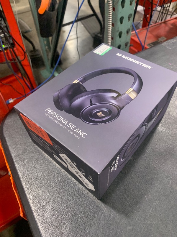 Photo 1 of Monster Persona SE ANC Active Noise Cancelling Headphones, Over Ear Bluetooth Headphones Wireless, 60H Playtime, HiFi Stereo Audio, Deep Bass, Built-in Mic, Memory Foam Ear Cups for Home (Black)