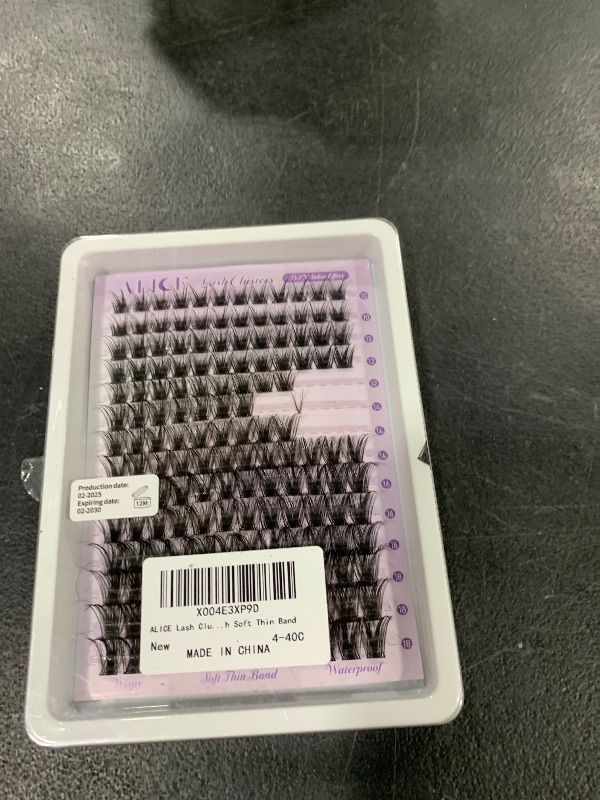 Photo 1 of ALICE Lash Clusters Wispy Eyelash Clusters 168pcs 10-18mm Cluster Eyelash Extensions Natural Volume Lash Extensions DIY Individual Lashes Clusters with Soft Thin Band