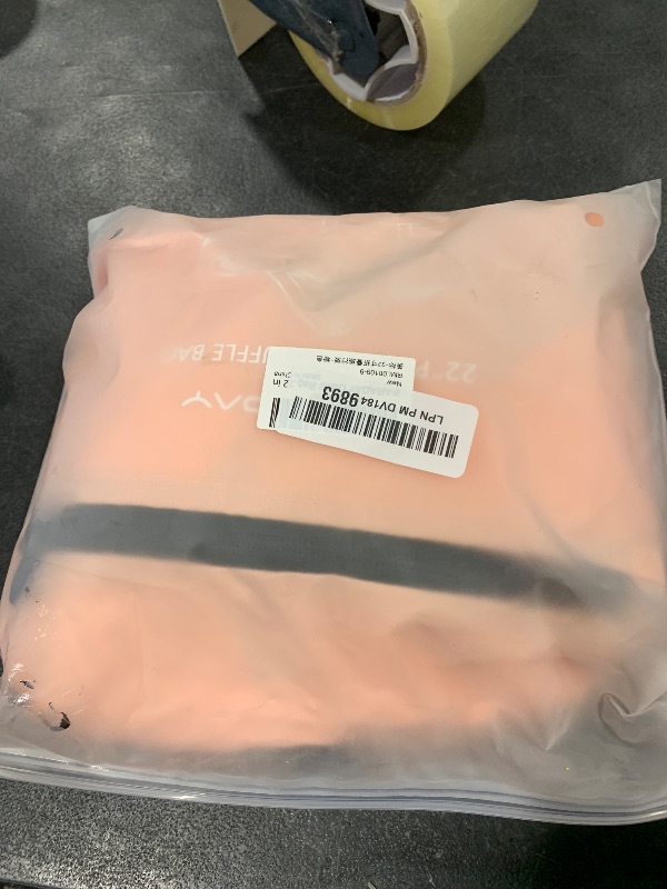Photo 1 of iFARADAY Foldable Duffel Bag 35L Small Luggage Bag Lightweight for Travel Gym Sport-Pink