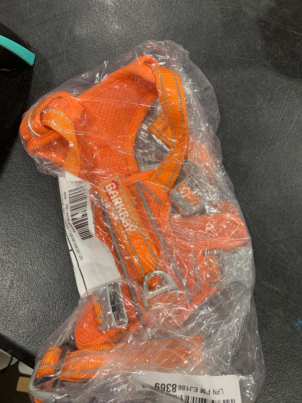 Photo 1 of BARKBAY Dog Harness No Pull with ID Tag Pocket - Heavy Duty, Reflective, Easy Control for Large Dogs (Orange,S)