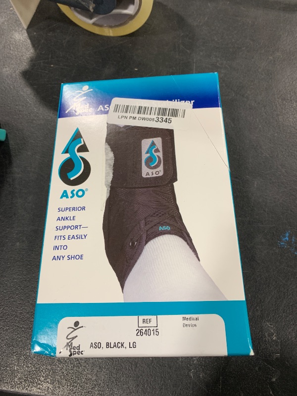 Photo 1 of Med Spec 264015 ASO Ankle Stabilizer, Black, Large