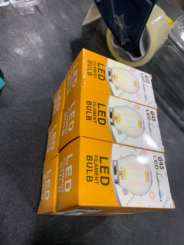 Photo 1 of Beonllay 25 Watt Light Bulbs Equivalent E26 Frosted Globe Light Bulb, 2W LED Light Bulb 2700K Warm White G16.5 Light Bulb, Frosted Glass, 6 Pack