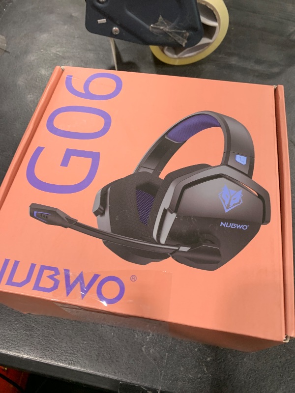 Photo 1 of NUBWO G06 Dual Wireless Gaming Headset with Microphone for PS5, PS4, PC - 23ms Low Latency Audio - 100-Hour of Playtime - 50mm Drivers (Black-Blue)