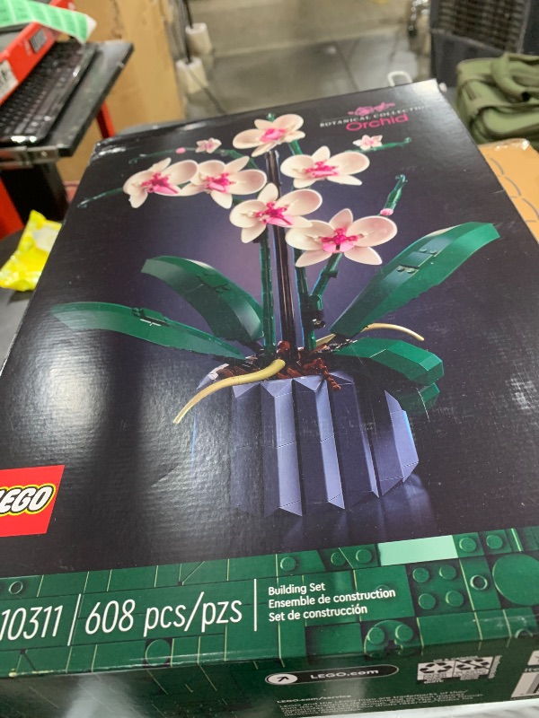 Photo 1 of LEGO Botanicals Orchid - Artificial, Fake Indoor Flowers Building Set for Home, Kitchen, Desk Decoration, Adults Ages 18+ - Gift for Graduation - 10311