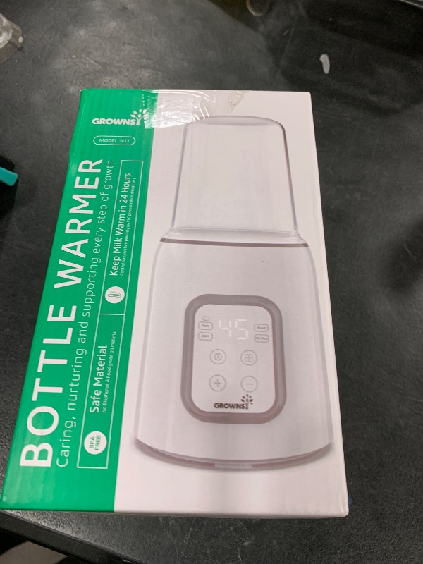 Photo 1 of Bottle Warmer, GROWNSY 8-in-1 Fast Baby Milk Warmer with Timer for Breastmilk or Formula, Accurate Temperature Control, with Defrost, Sterili-zing, Keep, Heat Baby Food Jars Function