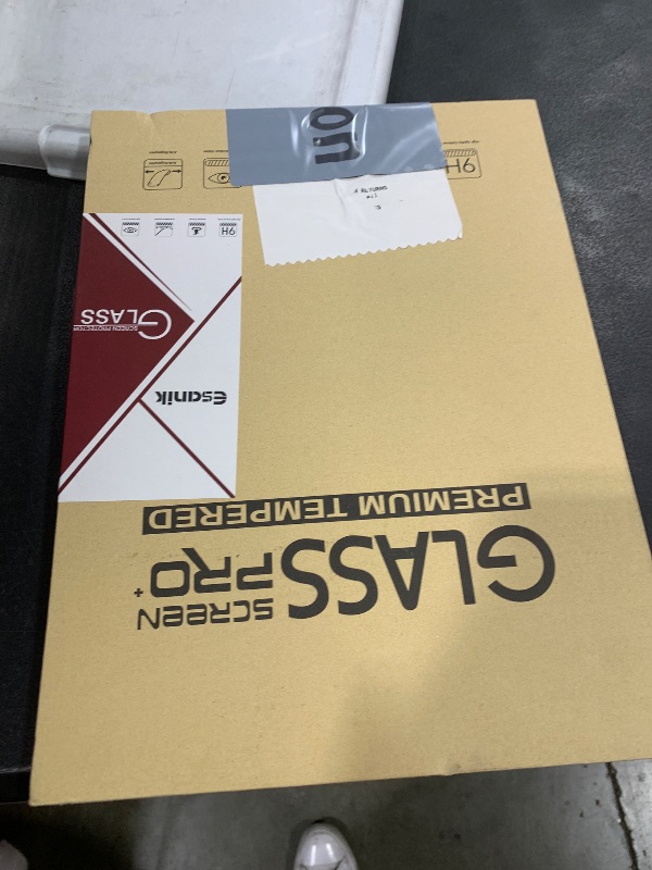 Photo 1 of Esanik 2 Pack Like Paper Glass Screen Protector for Samsung Galaxy Tab S10 Plus / S9 Plus / S9 FE Plus (12.4 inch) 9H Tempered Glass Film with Alignment Frame, Writing Like on Paper, Anti Glare