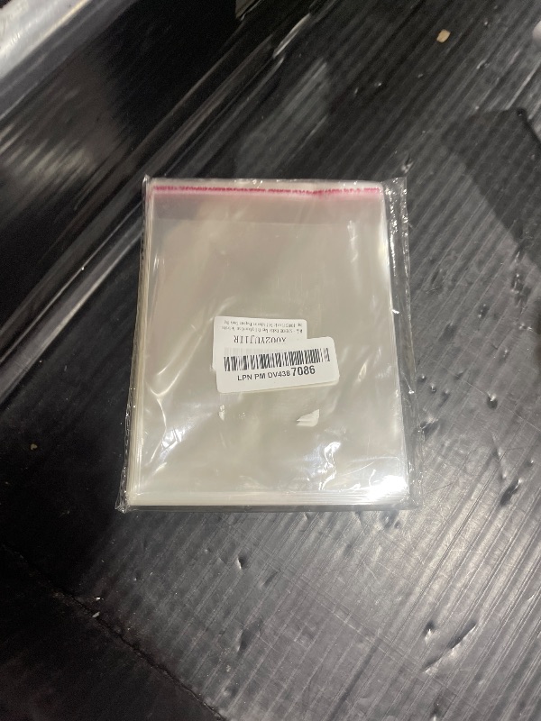 Photo 1 of SUREHOME Cookie Bags Cellophane Clear Individual Treat for Cookies, 5x6 Inch Gift Giving Packaging, 100PCS Plastic Self Adhesive Wrappers Candy Bag