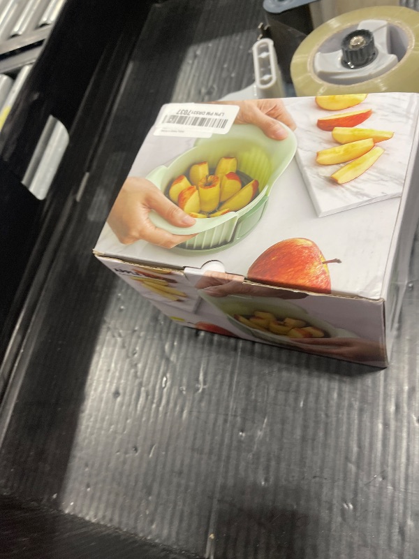Photo 1 of Apple Slicer and Corer, Upgraded Heavy Duty Apple Cutter Slicer with Stand, Cut Apples All The Way Through, Stainless Steel Blade Apple Cutter 8 Slices with Comfort Handle, Up to 3.5 IN Apples