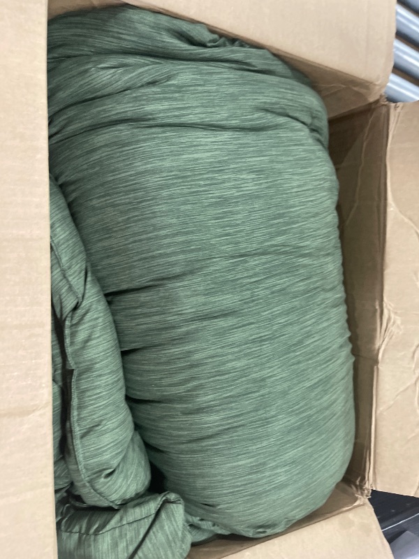 Photo 1 of Bedsure California King Comforter Set - Dark Green Soft Bedding for All Seasons, Cationic Dyed Bed Set, 3 Pieces, 1 California King Size Comforter (104"x96") and 2 Pillow Shams (20"x36"+2")