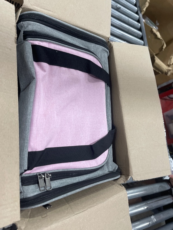 Photo 1 of Pet Carrier Airline Approved on Wheels - Two Sided Expandable Cat Soft Carrier for Puppy and Cats Under 26lbs, Rolling Cat Carrier for Airplane, Camping, Outdoor