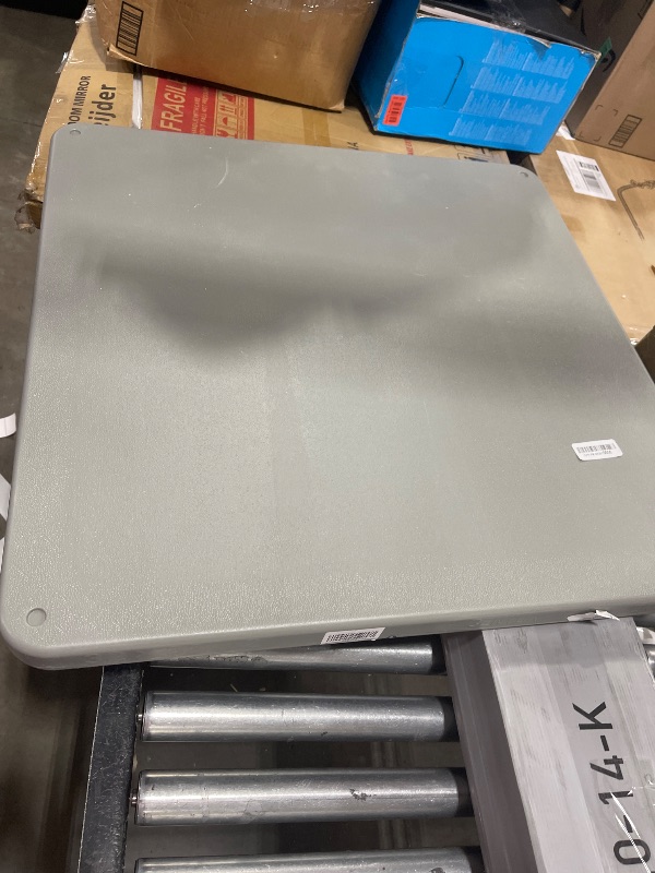 Photo 1 of Pearwow Equipment Pad for Air Conditioner Heat Pump Systems,32 x 32 x 2 inches,Outdoor Plastic Condenser Pad Ground Support Base for Condensing Units