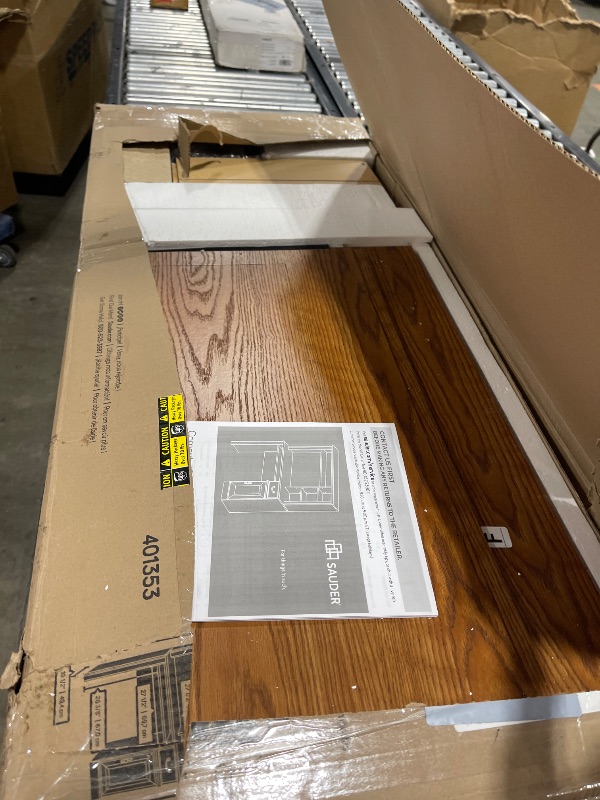 Photo 1 of Sauder Orchard Hills Computer Desk, Carolina Oak finish