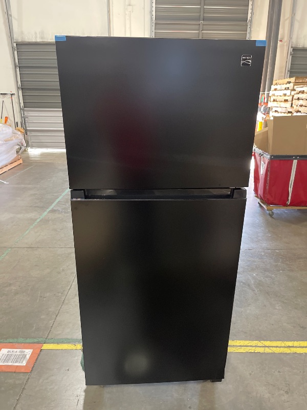 Photo 1 of Kenmore 30 in. 18.2 cu. ft. Capacity Refrigerator/Freezer with Adjustable Glass Shelving, Humidity Control Crispers, Gallon Door Bins, ENERGY STAR Certified, Black