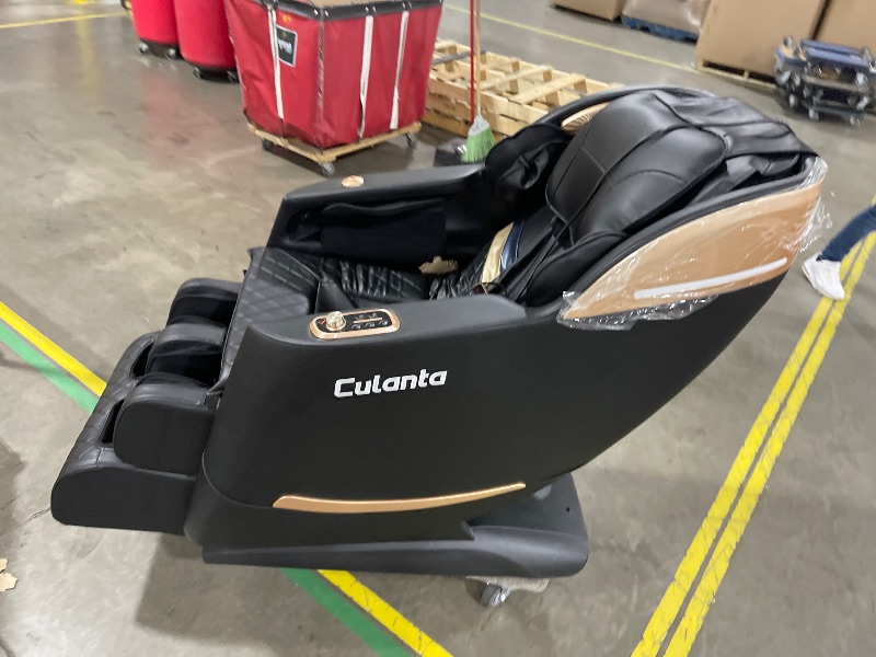 Photo 1 of Culanta Massage Chair Full Body, Zero Gravity SL-Track Shiatsu Massage Recliner Chair with Body Scan, Airbags, Foot Rollers, Deep Yoga Stretch, Heating (U1-Black)