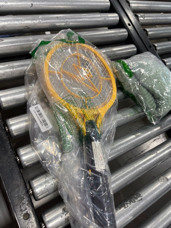 Photo 1 of ZAP iT! 4,000 Volt Electric Handheld Bug Zapper Racket - USB Rechargeable Indoor Safe Mosquito Zapper and Fly Swatter for Indoor and Outdoor Use - 2 Pack (Large, Yellow)