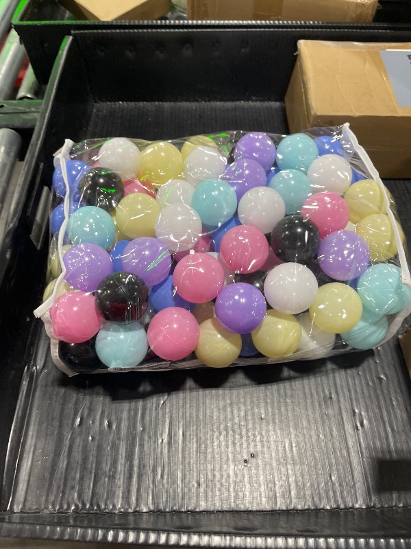Photo 1 of Vanland Ball Pit Balls for Baby and Toddler Phthalate Free BPA Free Crush Proof Plastic - Multicolored Pit Balls in Reusable Play Toys for Kids with Storage Bag