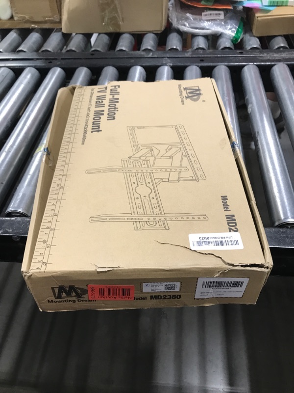 Photo 1 of Mounting Dream TV Wall Mount for 32-65 Inch Television,Mount with Swivel and Tilt, Full Motion Bracket with Articulating Dual Arms, Fits 16inch Studs, Max VESA 400X400 mm, 99lbs, MD2380