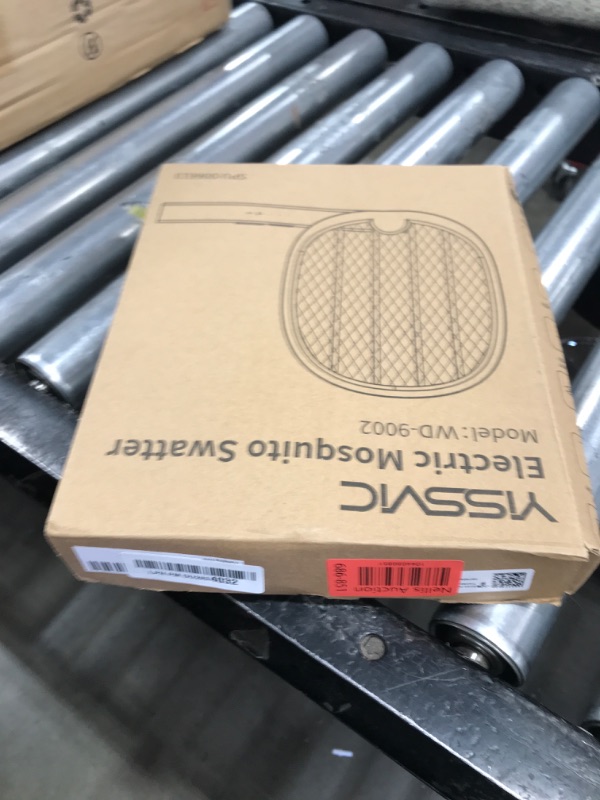 Photo 1 of YISSVIC Electric Fly Swatter Foldable Bug Zapper Racket 2 in 1 Mosquito Killer with Purple Attractant Light Rechargeable 1800mAh for Indoor Home Backyard Patio Camping