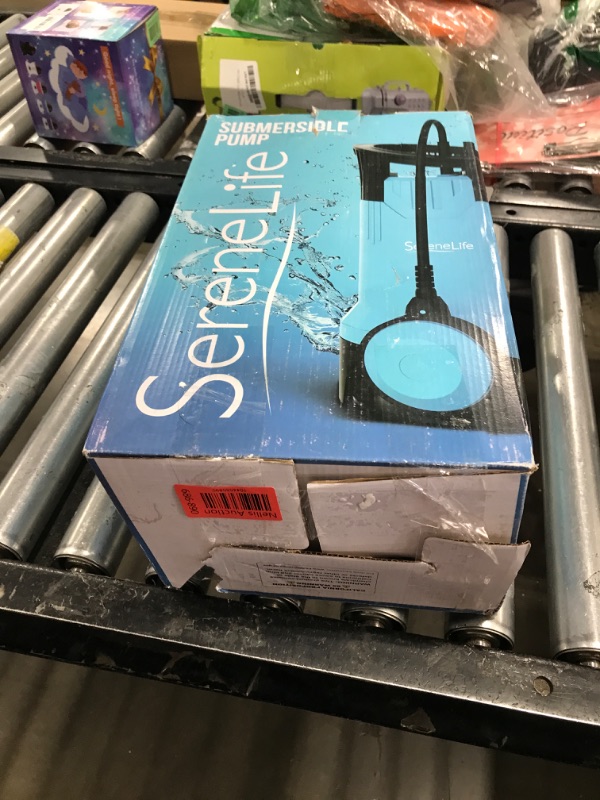 Photo 1 of SereneLife Submersible Sump Pump 750W 1HP 3302GPH Bonus 2 Fitting Attachments for USA Garden and Flat Hose, Clean Dirty Water and Auto Float Switch Garden, Yard, Swimming Pool, Tub, Pond 16ft Cable
