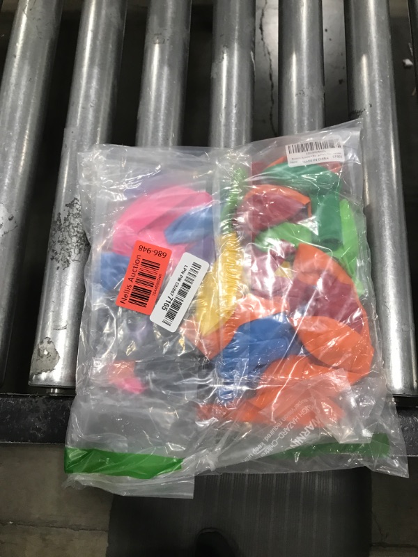 Photo 1 of Bezente Assorted Rainbow Latex Balloons, 100 Pack 12 inch Round Helium Bright Color Balloons for Birthday Baby Shower Wedding Party Decorations