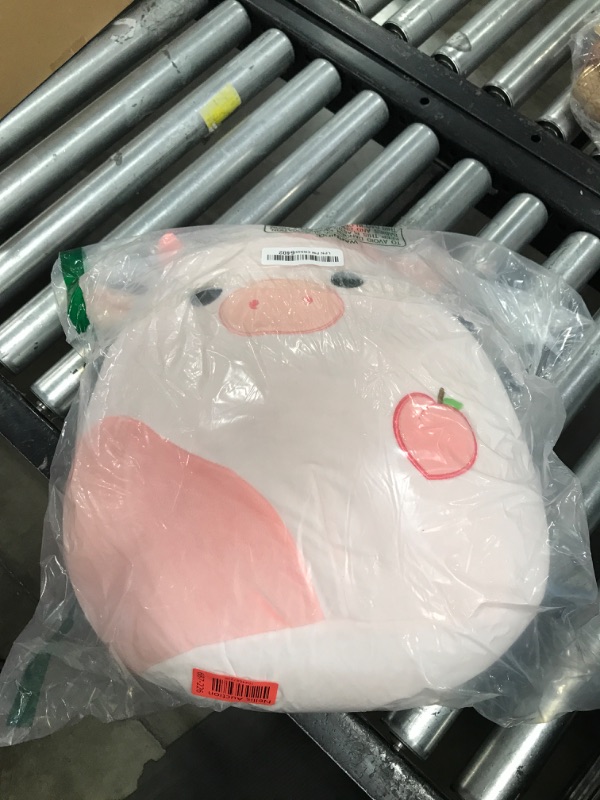 Photo 1 of Squishmallows Original 14-Inch Lilaz Peach Cow - Official Jazwares Plush (Large)
