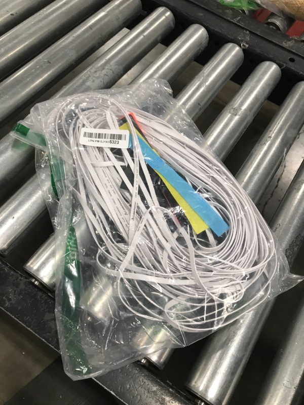 Photo 1 of Cat 6 Ethernet Cable 75 ft, Indoor&Outdoor, High Speed 10Gbps Flat Internet Network Cable, Cat6 Ethernet Patch Cable Long, Computer LAN Cable with Free Clips & Straps for Router, Modem, PS4/5, White
