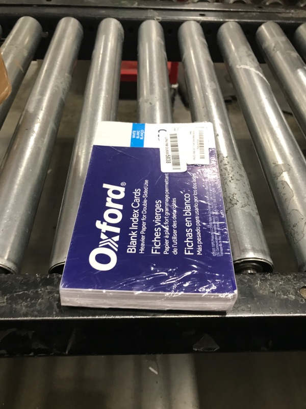 Photo 1 of Oxford Blank Index Cards, 5" x 8", White, 100/Pack