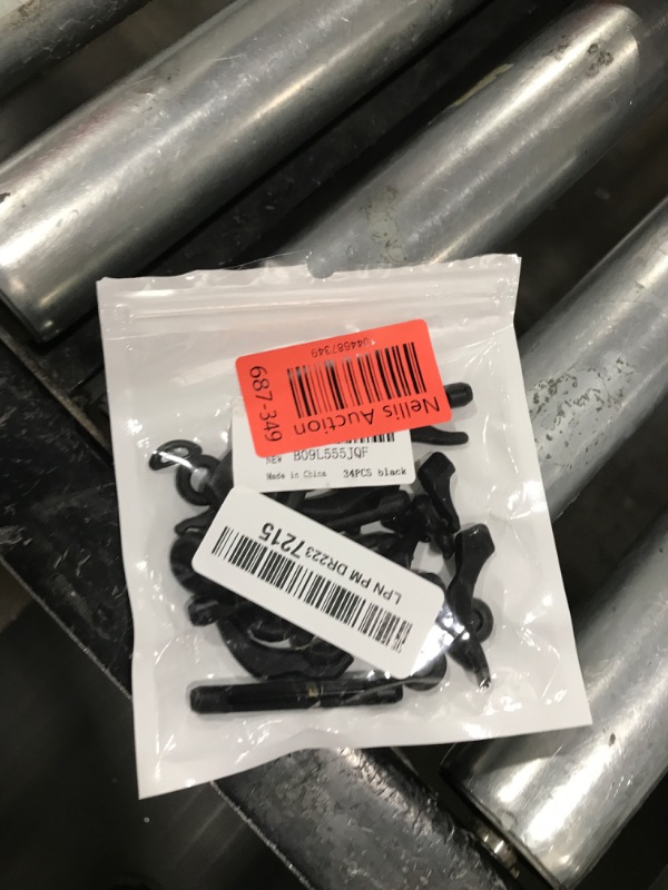 Photo 1 of 34PCS Eyeglasses Retainers Silicone Glasses Temple Holders Anti-Slip Protectors Comfort Eyewear Spectacle Stay Put Glasses Stoppers Ear Grip Hooks… (Eyeglasses Retainers-34PCS-Black)