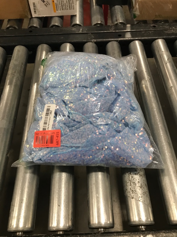 Photo 1 of 5 Packs Iridescent Sequin Table Runner Set 12 x 108 Inch Rectangle Glitter Table Runner for Birthday Wedding Party Supplies Catering Event Baby Shower Celebration Decorations (Blue Purple)