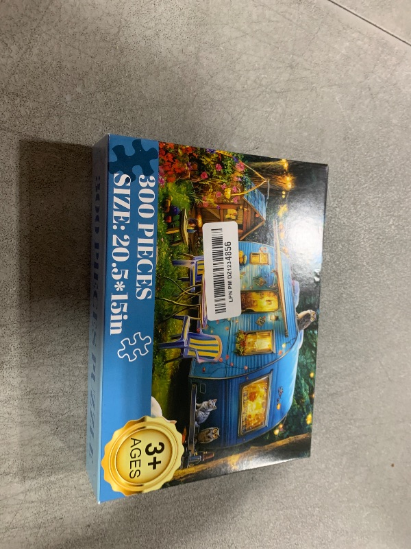 Photo 1 of 300 Pieces Puzzles for Adults | Camper Cat Jigsaw Puzzles | Large 300 Piece Puzzle for Children Adults Seniors | Sturdy,Safe | Engaging & Educational Toys Great Gift for Boys Girls 20.5 x 15 in