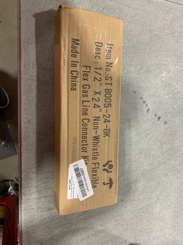 Photo 1 of Stanbroil 1/2" OD x 3/8" ID 24" Non-Whistle Flexible Flex Gas Line Connector Kit for NG or LP Fire Pit and Fireplace