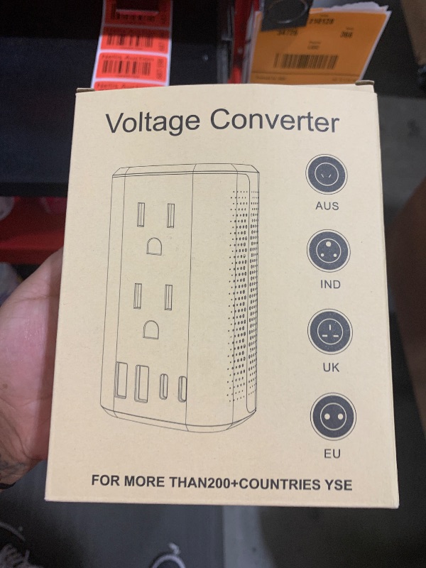 Photo 1 of 2000W Voltage Converter 220V to 110v for Europe Travel, Universal Plug Adapter (Type AV/B/C/E/F/G/I/J/N) witrOverload Protection,Compact Design for Hair Dryers, Curling lrons Laptops & Appllances