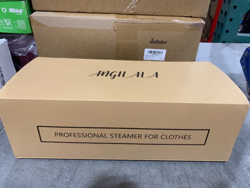Photo 1 of ANGILALA Handheld Steamer for Clothes Portable, 300ml Big Capacity, 1200W Strong Power, 100-250V Dual Voltage for International Travel, One-Step Steam Press for Wrinkle-Free