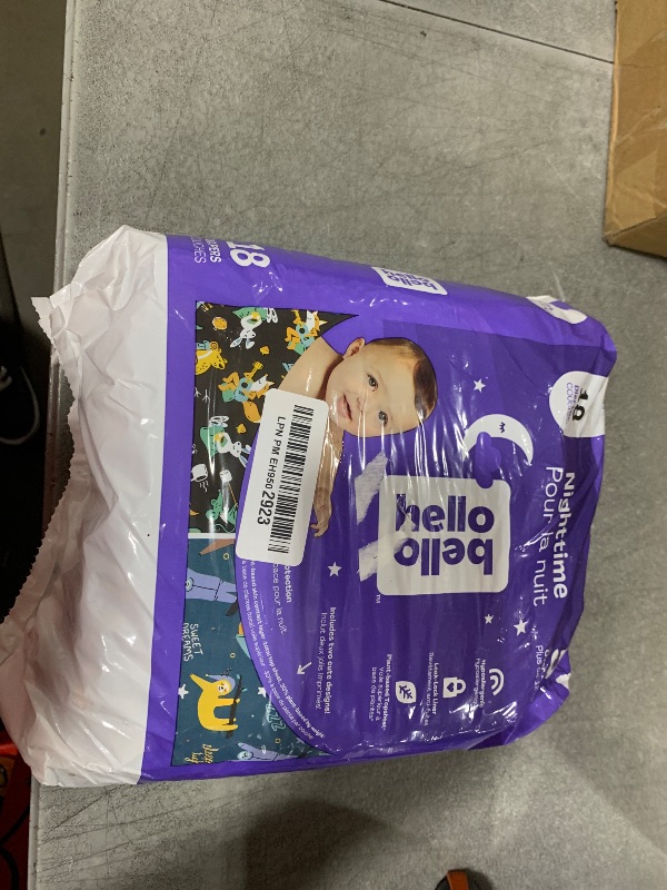 Photo 1 of Hello Bello Nighttime Baby Diapers ? Size 5 - Ultra Absorbent & Hypoallergenic for Overnight Diapers for Extended Protection - 18 Diapers