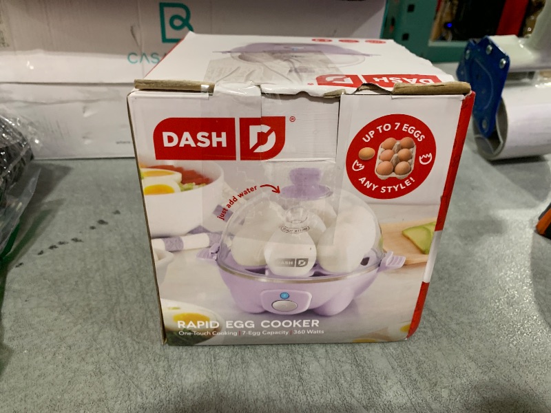 Photo 1 of DASH Rapid Egg Cooker: 7 Egg Capacity Electric Egg Cooker for Hard Boiled Eggs, Poached Eggs, Scrambled Eggs, or Omelets with Auto Shut Off Feature - Lavender