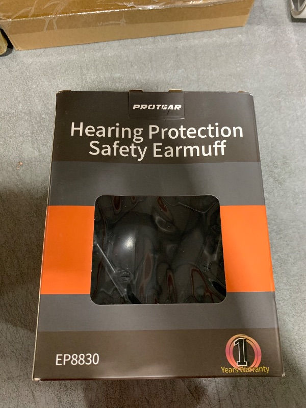 Photo 1 of PROTEAR AM/FM Radio Headphones 25dB NRR,Noise Reduction Safety Earmuffs,Digital Display Headset,Powered by AA Battery,Hearing Protection for Walkman Mowing Lawn Work(Black)