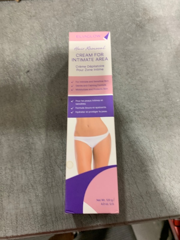 Photo 1 of Intimate Hair Removal Cream for Women - Sensitive Skin Depilatory Cream for Private Areas, Pubic, Bikini, Body, Legs, and Underarms - Gentle Formula for All Skin Type