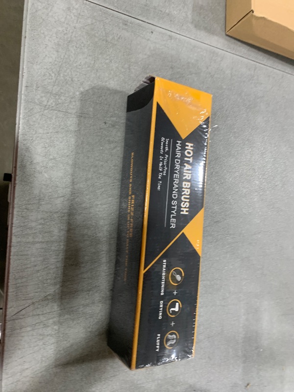 Photo 1 of Nurifi Hair Dryer Brush Blow Dryer Brush in One,4 in 1 Styler Volumizer, One-Step Hot Air Brush with Negative Ionic for All Hair Types, Yellow