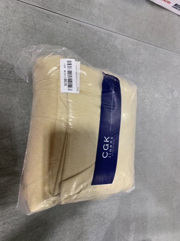 Photo 1 of Extra Deep Cal King Sheet Set - 6 Piece Breathable & Cooling Sheets - Hotel Luxury Bedding Set 18-24 Inch Extra Deep Pockets - Easy Fit, Super Soft, Wrinkle Free & Comfy - Heathered Tan, Cal King Size
