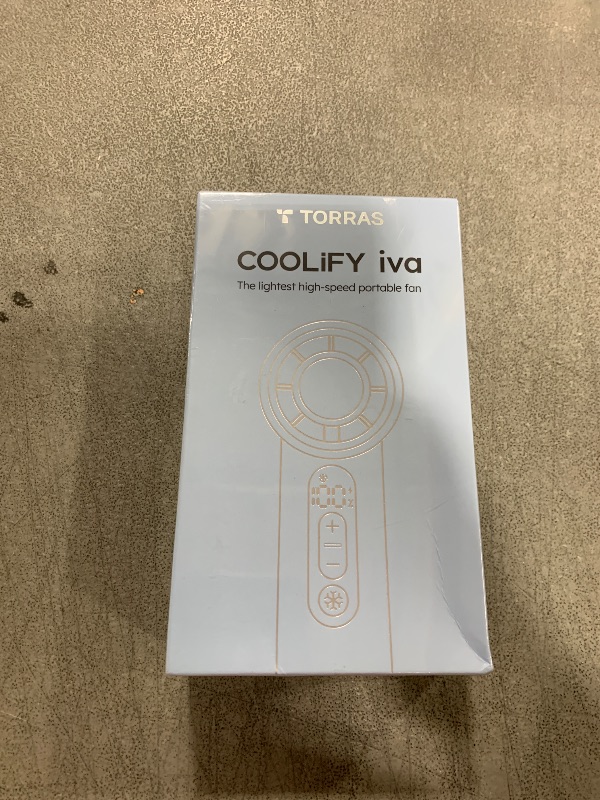 Photo 1 of TORRAS COOLiFY iva Handheld Fan with Ice Cooler, [Chill to 60.8F in 1s] 0-100 Speed, Super Mini Powerful Portable Fan, 5000mAh Rechargeable Hand Fan, Travel Essentials, Gifts for Dad Husband, Ivory