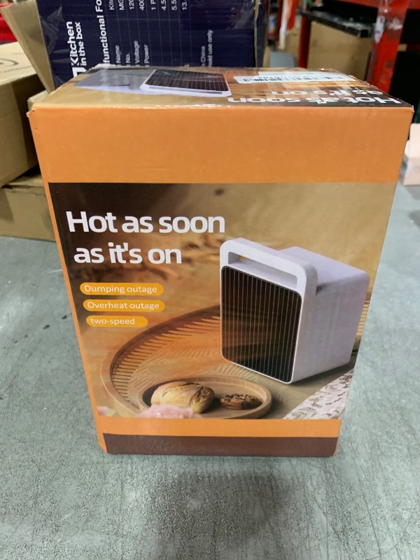 Photo 1 of Portable Space Heater Small Space Heaters for Indoor Use,Mini Heater for Office Desk 900W Safe and Quiet Ceramic,Small Heater Fan with Overheat Protection Room Heater with Dumping Shutdown