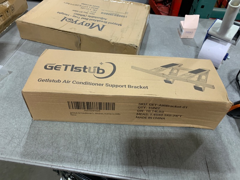 Photo 1 of getlstub Air Conditioner Support Bracket, Adjustable Window AC Bracket, No Drilling, Heavy Steel Air Conditioner Stand Fit Most Single or Double-Hung Windows, Hold Up to 220lbs