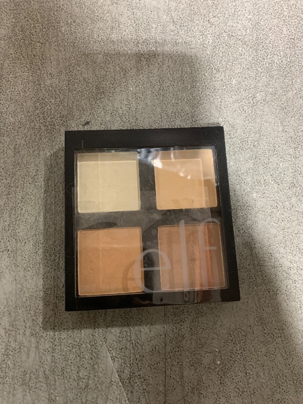 Photo 1 of e.l.f. Contour Palette, 4 Shades, Customizable, Easy to Apply, Sculpts, Shades, Brightens, Light/Medium, Infused with Vitamin E, All-Day Wear, 0.56 Oz