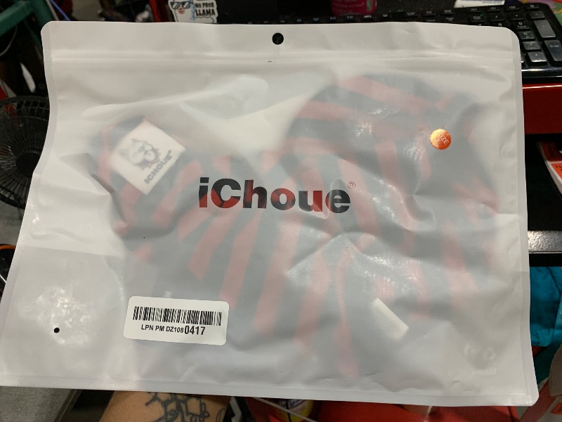 Photo 1 of iChoue French Bulldog 100% Breathable Cotton Striped T Shirts Halloween Vest Clothes for Medium Dogs Tank Tops Frenchie Pug English Boston Terrier Pitbull Red Blue Stripes - Large