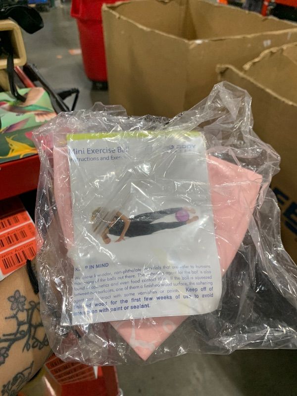 Photo 1 of ProBody Pilates Ball, Exercise Balls Physical Therapy - 9 Inch Small Exercise Ball for Between Knees for Rehab, Barre, Core, Stability & Yoga, Physical Therapy Ball for Back Pain (Rose)