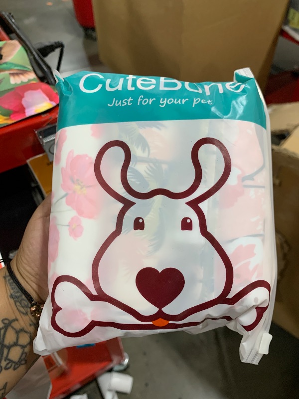 Photo 1 of CuteBone Dog Diapers Female Washable Small Medium Large 3 Pack Reusable Doggie Diapers Puppy Period Pants for Doggy Heat Cycle Peeing D23M